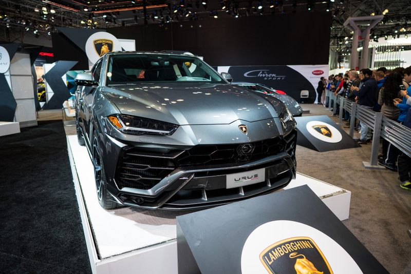 The 2018 Lamborghini Urus at the New York International Auto Show